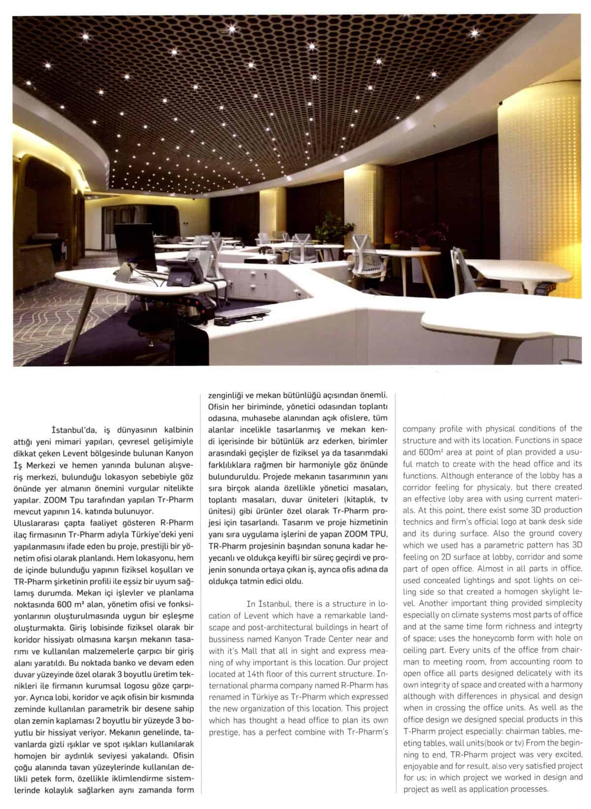 ZOOM TPU AT “TASARıM” MAGAZINE’S OCTOBER 2014 ISSUE